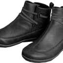 stylewe Boots for Women, Ankle Boots With Braided Strap, Cowgirl Boots, PU Leather Western Style, 10, Black