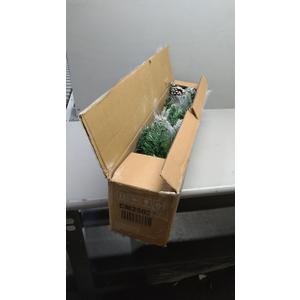 3 FT Pre-Lit Artificial Mini Christmas Tree with 98 Flocked PVC and Pine Needles