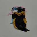 10 PCS Large Hair Ribbon Barrettes with Long Tails for Women & Girls, TOKUFAGU Vintage French Hair Accessories - Bow Clips in 10 Colors (Set A)