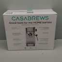 CASABREWS 3700 Essential Espresso Machine 20 Bar, Stainless Steel Cappuccino & Latte Machine with Steam Frother for Home, 43.9oz Water Tank, Coffee Gift for Women & Men, Silver