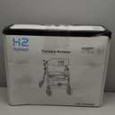 Walkers for Seniors with Seat, Foldable Rollator Walker with Seat, Lightweight Medical Rolling Walker, Dual Height Adjustment, 8" Big Wheels for All Terrain, Ergonomic Arc Seat and Brakes (Red)