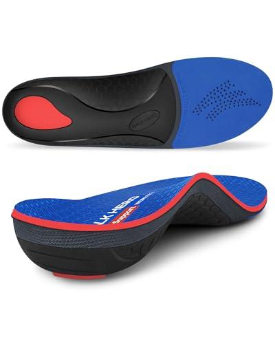 Walkhero Arch Support Inserts for Men & Women - Plantar Fasciitis Insoles with Max Cushion, Orthotics for Heel Pain Relief, Work Boots, Standing All Day (Men's 7-7.5 | Women's 9-9.5, Starry Blue)