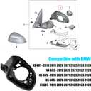 Jaronx Compatible with BMW Side Mirror Housing Frame X3 G01 2018-2024/X4 G02 2019-2023/X5 G05 2019-2024/X6 G06 2020-2024/X7 G07 2019-2024, Right Side Mirror Cover Supporting Ring for BMW 51167468242