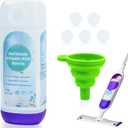 Power Mop Refillable Bottle for Swiffer PowerMop, Empty Reusable Bottle for Power Mop, 26 FL OZ Leak-Proof HDPE Solution Container with 5 Silicone Gaskets & Folding Funnel