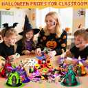 234 PCS Halloween Party Favors for Kids,24 Pack Witch Hat Goodie Bags Prefilled Halloween Toys for Trick or Treat Toy for Kids Halloween Gifts Boys Girls Toys Classroom Prizes Party Supplies