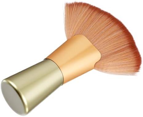 Spray Tan Tent, Large Body Dual-Use Fan Brush for Makeup Setting Powder Brush & Body Spray Tan Tent, Professional Finishing Brushes with Soft Bristles, Salon & Home Use, 6 Inch