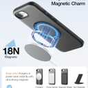 TORRAS 360 Magnetic Stand for iiPhone 17e Case & iPhone 16e, [Fit for MagSafe] [Military-Grade Protection] Translucent Slim Case for iPhone 17e, Obsidian Black, Ostand O3 Fitness Series