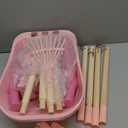 Kids Gardening Set with Wheelbarrow, Real Metal Garden Tools for Kids Ages 3-8, 4 Long Handle Tools, 3 Hand Tool, Gloves, 5 Stickers, Handbook, Outdoor Backyard Toys for Toddler Gift (Pink)