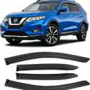 Window Rain Guards for 2014-2020 Nissan Rogue(Exclude Rogue Sport Models), Window Visor Guard Vent Wind Shade Deflector Rain Shield Protector Sun Visor for 14-20 Nissan Rogue, Outside-Mount, 4PCS