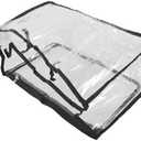 GAROZATION Transparent Beach Bag Reusable Tote for Organizing Essentials Lightweight Carrying Bag for Beach Trips Travel and Outdoor Use