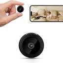 J-SINIGIDIN Mini Hidden Spy Camera, WiFi Wireless Small Camera, Home Security Cameras for Pet, Baby with Night Vision, Motion Detection, App Control A9
