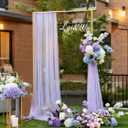 Gold Wedding Arch Backdrop Stand, 6.6 * 3.3FT Square Backdrop Stand Balloon Flower Metal Frame for Ceremony, Anniversary, Party, Birthday,Baby Shower Photo Booth Decoration
