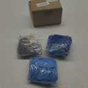 RUBFAC 144pcs Blue Balloons Arch Garland Kit, 18/12/10 Inch Blue White and Silver Party Balloons Silver Confetti Latex Balloons for Birthday Wedding Baby Shower Decorations