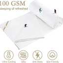 YOUR MOON Luxurious Summer/Spring Lightweight Mulberry Silk Comforter Twin Size,100% Natural Long Strand Silk Fill Duvet Blankets, Luxury Bedding Summer, Noiseless Cotton Shell (White)