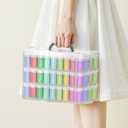 3-Tier Diamond Painting Storage Box,156 Slot Diamond Art StorageSuitable for Pills, Seed, DIY Diamond Art Storage Containers