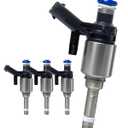 4-Count Fuel Injector Compatible with Volkswagen Beetle 2014-2017, Golf 2015-2019, Jetta 2010-2018, Passat 2014-2016 - L4 1.8L - Replacement for FJ1238 06A906036C 06A906036F 06A906036J