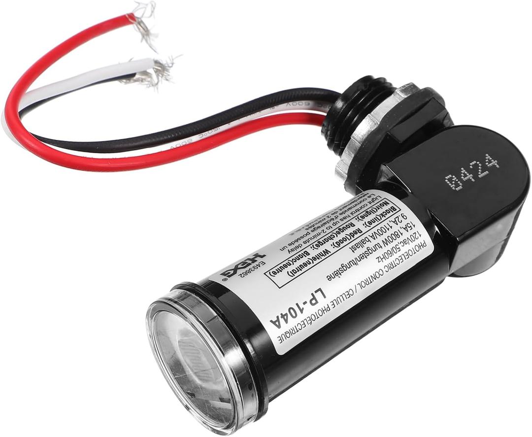 Gadpiparty Outdoor Photocell Light Sensor Dusk to Dawn Control Light for Residential and Commercial Use Compact and Design for Easy Installation