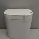 funest Bathroom Trash Can with Lid, Automatic Motion Sensor Trash Can, 3.5 Gallon Garbage Can, Type-C Rechargeable, Bag-Holding Design, One-Pull Auto Packing, Quiet-Close Hinge for Bedroom, Office