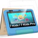 Hianjoo 2-Pack Screen Protectors Compatible with 7 Kids/ 7 Kids Pro Tablet 7" (2022 Release), Tempered Glass [HD Clarity] [9 Hardness] [Easy Installation]