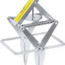Mole Trap,Reusable Mole Gopher Trap,Galvanized Steel Mole Scissor Trap,Easy Set Quick Capture Gopher Trap for Lawns (Silver)
