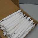 Baquler 50 Pcs 8.5 Inch Flameless Taper Candles Battery Operated Taper Candles Bulk LED Flickering Flameless Candlesticks Realistic Candle Lights for Home Dinner Wedding Church Christmas Decor