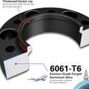 CKAuto 4 Pack 6x5.5 Hub Centric Wheel Spacers, 1.50" 6x139.7mm Wheel Spacers, 106.1mm Center Bore with M12x1.5 Studs