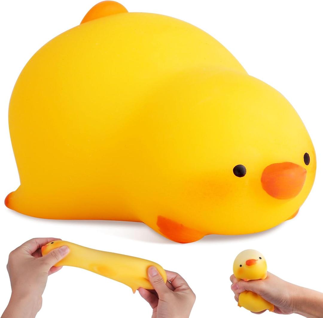 Duck Squishy Stress Balls for Kids and Adults, Dough Ball,Squishy Toys, Squeeze Sensory Toys, Animal Squeeze Stress Balls Fidget Toys for Anxiety Relief, Stress Ball for Autism ADD/ADHD