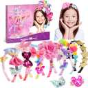 SYOKZEY Hair Accessories for Girls, Headband Making Kit,Toys Gifts for 3-12 Years Old Girls,Toys Age 6-8, Arts and Craft Kits, Birthday Presents DIY Christmas Basket Stuffers- 49 Pc