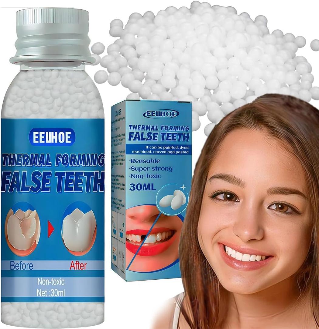 Fake Teeth Repair Kit, Provisional Fake Teeth Replacement Kit for Provisional Restoration 100% New 30Ml -1 Bottle