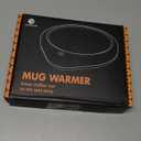 Coffee Mug Warmer, Cup Warmer for Desk with Auto Shut Off Smart Temperature Settings, Electric Beverage Tea Water Milk Heater for All Cups and Mugs, Heating Plate Candle Wax Warmer (Dark Black)