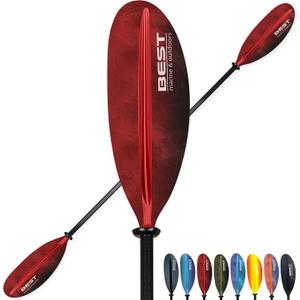 Best Marine and Outdoors Carbon Fiber Kayak Paddle for Adults Lightweight 2-Piece Paddle with Fiberglass Reinforced Blades, Adjustable Feather Angles, Floating Design, 220cm 234cm 250cm
