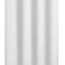 River Dream Stall Size Fabric Shower Curtain No Hooks or Liner Needed - Soft Shower Stall Curtain 54" x 78" Hotel Grade, Waterproof & Machine Washable, White, 54x80