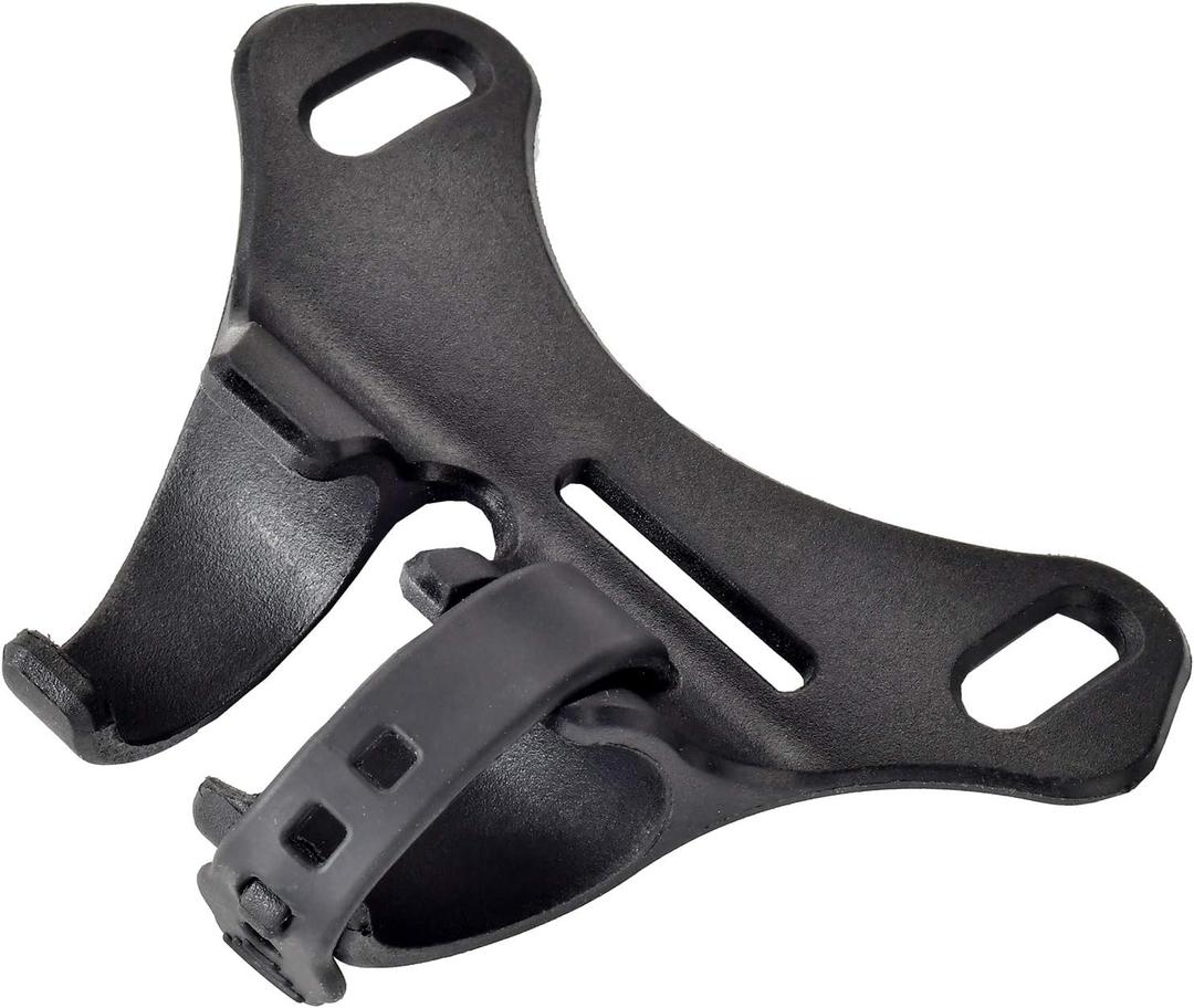 PRO BIKE TOOL Bicycle Pump Holder | Lightweight and Strong - Bicycle Frame Mounted Black Compatible Bracket Clip  Perfect for Road and Mountain Bikes