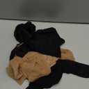 MANZI Control Top Pantyhose for Women 2 Pairs 20D Sheer Soft High Waist Tights Tummy Control Support Stockings (Medium, 1 Natural Nude+1 Black)