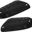 for Ford Explorer 2011-2015 Driver Passenger Side Mirror Covers Cap Overlay Rearview Mirror Guard Covers Gloss Black 1 Pair
