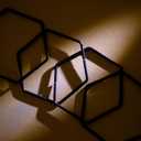 17PCSMetal Hanging Trellis for Pothos Plant Climbing Support | Vine Wall Lattice for Indoor and Outdoor Garden | House Accessories for Climbing Plants | Small Metal Trellis for Lattice Support (Hexagon Chain Trellis)