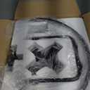 17.71'' Farmhouse Cage Semi Flush Mount Ceiling Light Fixture 4-Light Rustic Metal Ceiling Lighting Industrial Light Fixtures Vintage Ceiling Mount Black Chandeliers for Dining Room Kitchen Foyer E26