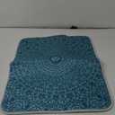 Super Absorbent Dish Drying Mat, Microfiber Fast-Drying Dish Mat, 24" x 18", Kitchen Dish Drying Pad, Mandala Turquoise Teal Blue Green