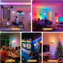 Battery Operated Wall Sconces set of Two,Wireless Wall Sconces with 10000mAh Dimmable Bulb and Remote,LED 15 Colors Rechargeable Gold Wall Sconce with Fabric for Bedroom Living Room Hallway Wall Decor (2 Pack)