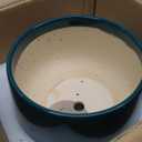 G EPGardening Ceramic Pots for Plants - 9 Inch Ceramic Planter for Indoor Plants, Round Planter with Drainage and Saucer, Modern Flower Pots for Outdoor, House Decor, Garden Gifts, Green