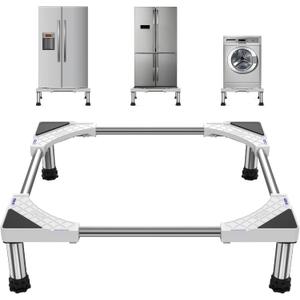 SEISSO Mini Fridge Stand Adjust Height 7"-8.2"-Large Adjustable Washing Machine Stand with 4 Adjutable Feet, Load Capacity 770LB. Refrigerator Stand, Washer and Dryer Pedestals Stand for Home Appliance Width 23"-32"
