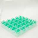 Box of 25 Clear Green Bobbins for Viking Husqvarna White Home #4125615-45#4123078-G,Husqvarna Viking Rose Designer Platinum Lily Series, Pfaff Sewing Machine