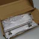 10 Pack 5 Inch Cabinet Pulls knurled Brushed Satin Nickel Kitchen Cabinet Handles Aluminum and Zinc Alloy Drawer Pulls Solid Cabinet Hardware (5'' Hole Center(128mm))