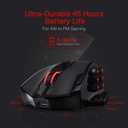 Redragon M913 Impact Elite Wireless Gaming Mouse, 16000 DPI Wired/Wireless RGB Mouse with 16 Programmable Buttons, 45 Hr Battery and Pro Optical Sensor, 12 Side Buttons MMO Mouse