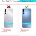 Qinmay Phone Case for Samsung Galaxy A15 5G Case with HD Screen Protector, Heavy Duty Shockproof & Dropproof 3-Layer Cover Phone Case for Galaxy A15,NavyBlue