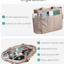 HomemeDiary Tote Bag for Women, Puffer Quilted Lightweight Shoulder Bag, Puffy Travel Work Gym Handbag with Wet Dry Pocket