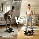 Rock Stepper, Side to Side Rock Stepper Exercise Machine, Low-Impact Balance Board with Digital Counter and Resistance Band, 330 LBS Weight Capacity for Full Body Workout Balance
