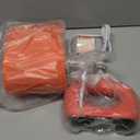 Lampwell LACIO Orange Small Table Lamp for Living Room as Bedside Table Lamp for Bedroom, Modern Ceramic Kids Night Table Lamp, 8.66×4.53×H11.81IN, Bulb Excluded