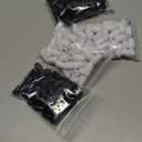 WILLBOND 100 Pcs Breakaway Clasps for Necklace Plastic Safety Bracelet Clasps for Lanyard Bead Barrel Connectors for Necklace Bracelet Jewelry Making DIY (Black,White)