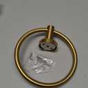 SetSail Towel Holder Screw-in Gold Towel Ring for Bathroom Wall Stainless Steel Hand Towel Holder for Bathroom, Kitchen Drill Hole (1 pack)